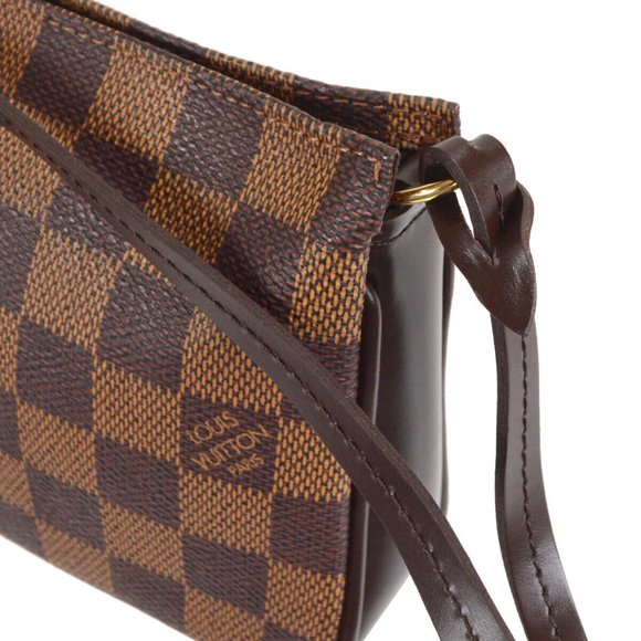 Authenticity Guarantee LOUIS VUITTON NAVONA HAND BAG POUCH PURSE DAMIER EBENE N5 - Picture 3 of 8